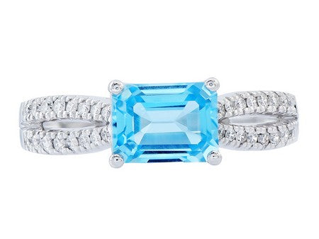 14KY B-Topaz Dia Dia-R35372