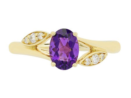 14KY Garnet Dia Dia-R35489