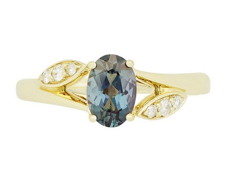 14KY Garnet Dia Dia-R35489