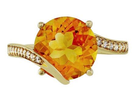 14KW Amethyst Dia Dia-R35837