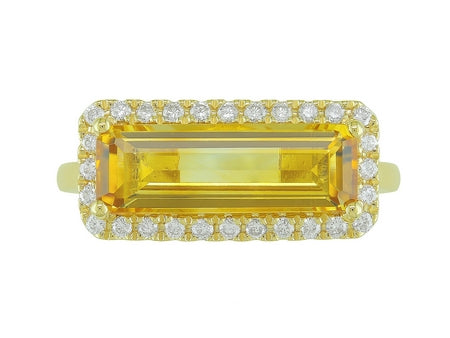 14KY Citrine Dia Dia-R35865