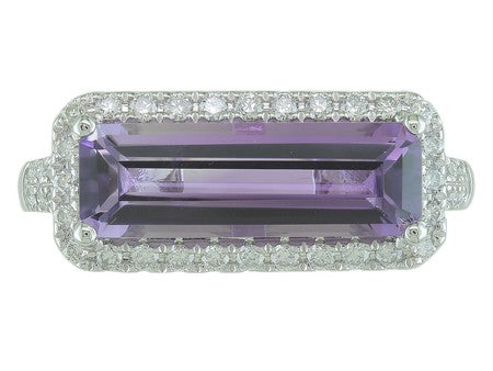 14KW Created Alexandrite Dia Dia-R35866