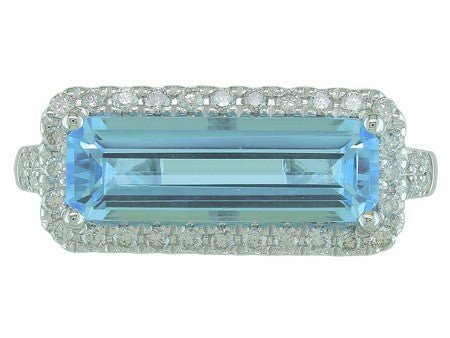 14KW Created Alexandrite Dia Dia-R35866