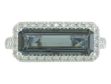 14KW Created Alexandrite Dia Dia-R35866