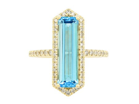 14KY B-Topaz Dia Dia-R35867