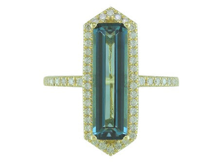 14KY B-Topaz Dia Dia-R35867