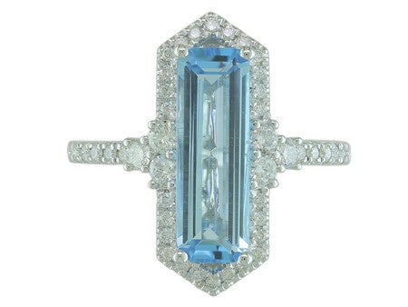 14KW B-Topaz Dia Dia-R35868