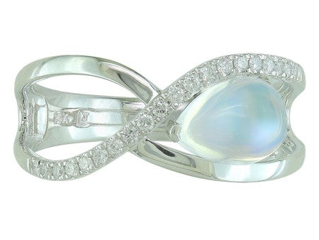 14KY Moon Stone Dia Dia-R35992