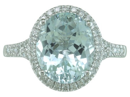 14KW Green Tourmaline Dia Dia-R36186