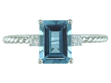 14KW Aquamarine Dia Dia-R36204