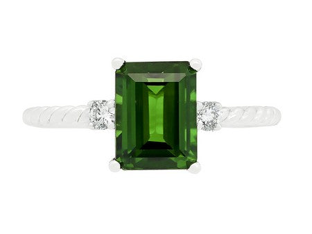 14KW Aquamarine Dia Dia-R36204