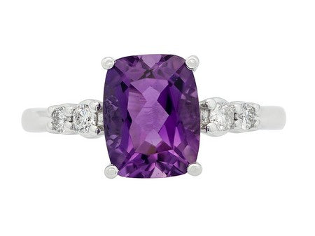 14KW Amethyst Dia Dia-R36208