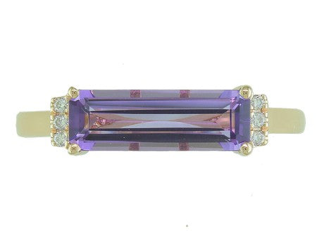 14KY Black Agate Dia Dia-R36334