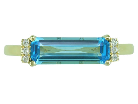 14KY Black Agate Dia Dia-R36334