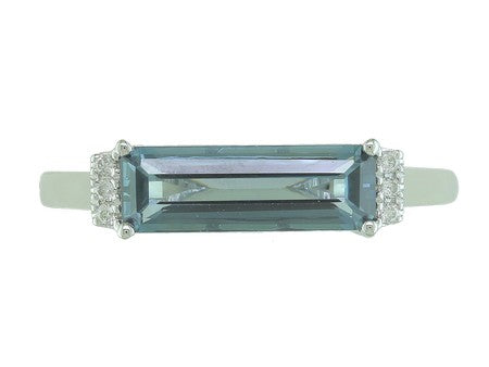 14KY Black Agate Dia Dia-R36334