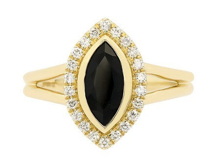 14KW Created Alexandrite Dia Dia-R36562