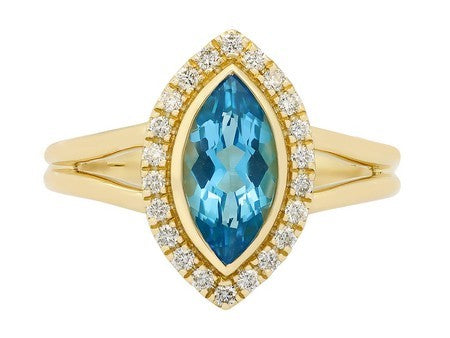 14KW Created Alexandrite Dia Dia-R36562