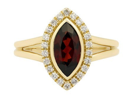 14KW Created Alexandrite Dia Dia-R36562