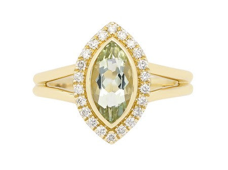 14KW Created Alexandrite Dia Dia-R36562