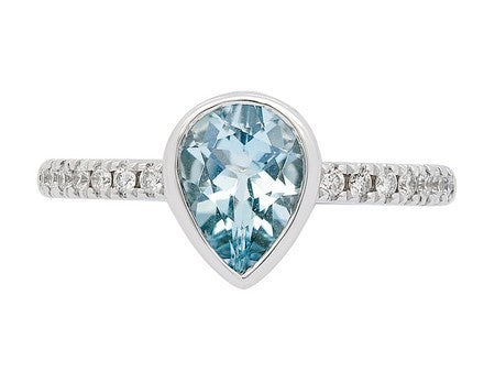 14KY Green Amethyst Dia Dia-R36567