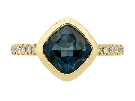 14KY B-Topaz Dia Dia-R36568