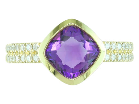 14KY Aquamarine Dia Dia-R36569