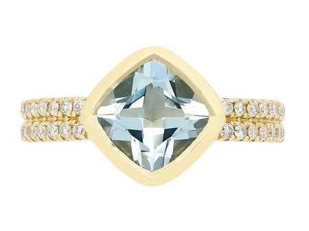 14KY Aquamarine Dia Dia-R36569