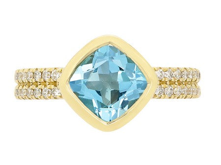 14KY Aquamarine Dia Dia-R36569