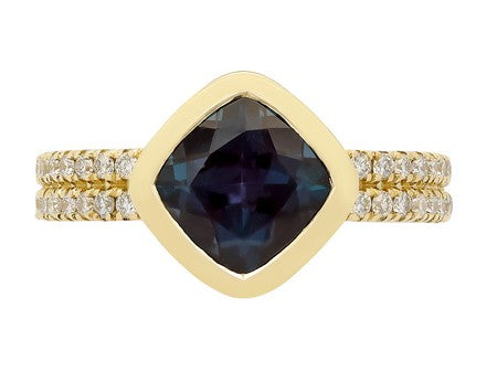 14KY Aquamarine Dia Dia-R36569