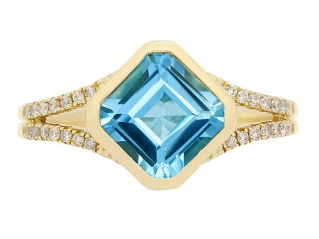 14KY B-Topaz Dia Dia-R36571