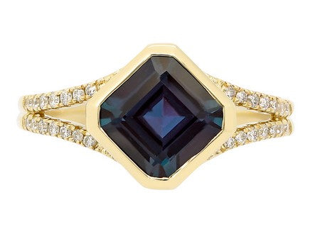 14KY B-Topaz Dia Dia-R36571