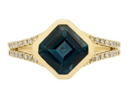 14KY B-Topaz Dia Dia-R36571