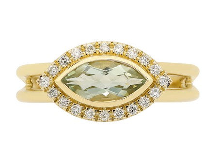 14KW Black Agate Dia Dia-R36572