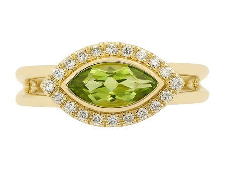 14KW Black Agate Dia Dia-R36572