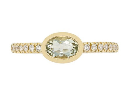 14KW Aquamarine Dia Dia-R36581