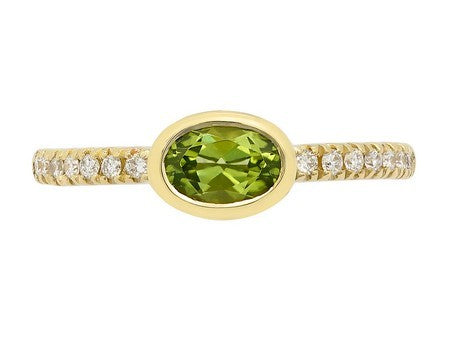 14KW Aquamarine Dia Dia-R36581