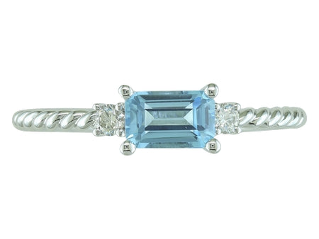 14KW London Blue Topaz Dia Dia-R36741