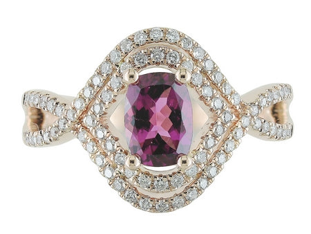 14KW Pink Tourmaline Dia Dia-RC0365