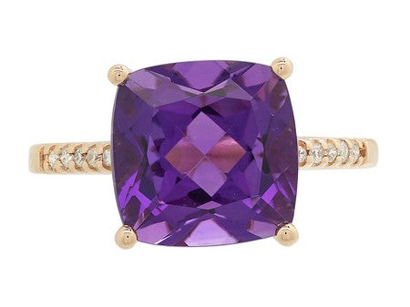 14KY Created Alexandrite Dia Dia-RE0837