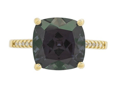 14KY Created Alexandrite Dia Dia-RE0837