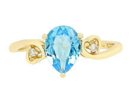 14KY London Blue Topaz Dia Dia-RE1399