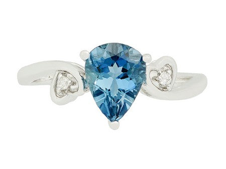 14KY London Blue Topaz Dia Dia-RE1399