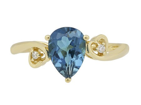 14KY London Blue Topaz Dia Dia-RE1399