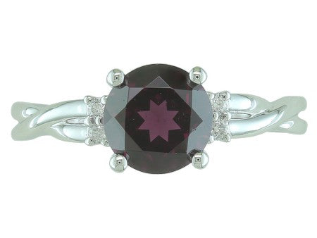 14KP Rhodolite Garnet Dia Dia-RE1496