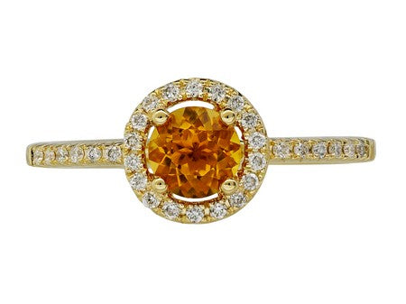 14KP Rhodolite Garnet Dia Dia-RE1663