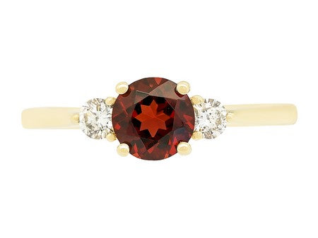 14KY Black Agate Dia Dia-RE2204