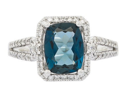 14KY London Blue Topaz Dia Dia-RE3055