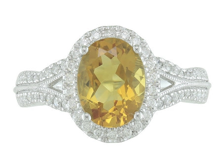 14KW London Blue Topaz Dia Dia-RE3227