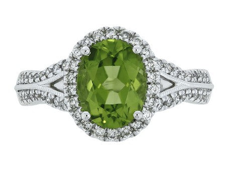 14KW London Blue Topaz Dia Dia-RE3227