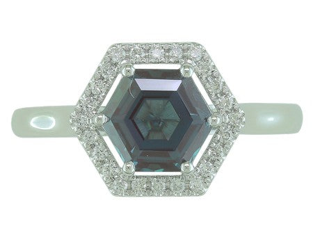 14KW London Blue Topaz Dia Dia-RE3921